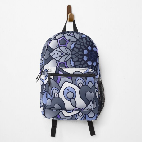Item preview, Autumn Leaves Mandala - Blue, Navy & Purple designed and sold by Nandala.
