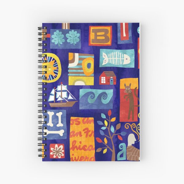 Sketchbook Drawing - Radiant Sun And Smoking Pirate Bones Spiral Notebook
