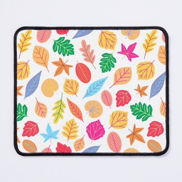 Item preview, Rainbow bright vibrant botanical leaves pattern designed and sold by Nicola-Rowe.