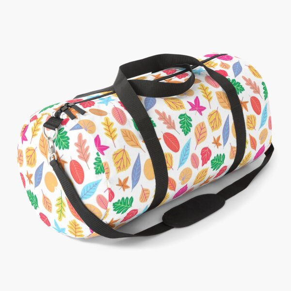 Item preview, Rainbow bright vibrant botanical leaves pattern designed and sold by Nicola-Rowe.