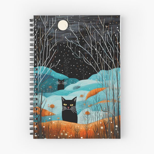 Artikelvorschau, Halloween-Katzen um Mitternacht entworfen und verkauft von RaineDDesigns.
