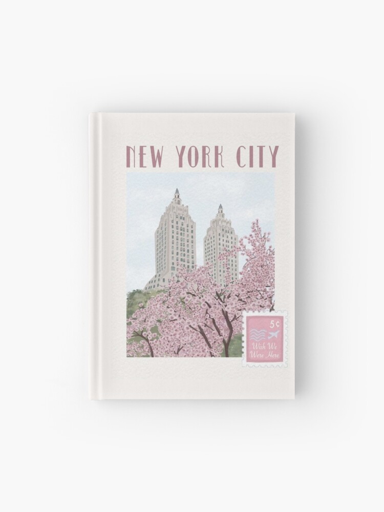 Preppy New York Travel Print Hardcover Journal for Sale by preppy