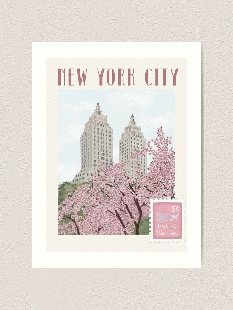 Preppy New York Travel Print Art Print for Sale by preppy