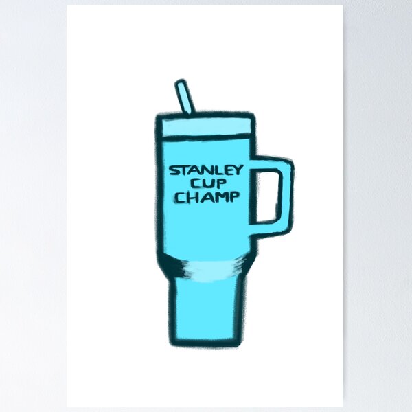 emotional support cup (Stanley yellow) Poster for Sale by