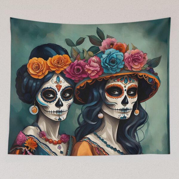Item preview, Catrinas Dia de Muertos designed and sold by patternshoprad.
