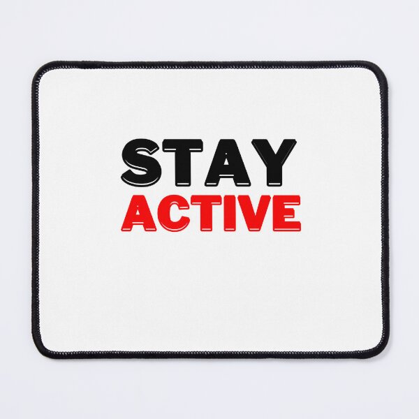 Item preview, Stay Active, Motivational Quote designed and sold by DESIGNERSSHOPP.