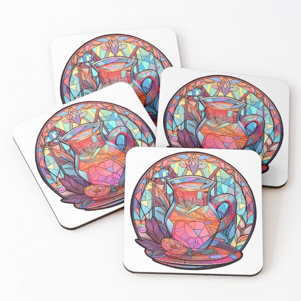Item preview, Colorful Cosy Teapot Stained Glass  designed and sold by octoboobs.