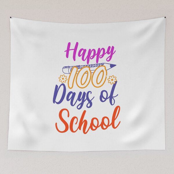 Item preview,  100 Days Smarter: Celebrating a Century of Learning colored designed and sold by WildWoodWaver.