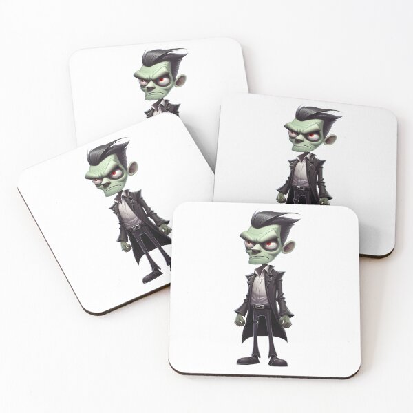 Item preview, Halloween Stylized Zombie Whimsical Black and Red designed and sold by Geeknip.