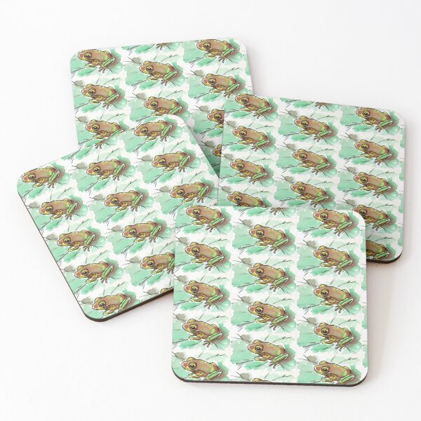 Item preview, Grenouille - Original frog watercolor painting designed and sold by Rebecca Rees.