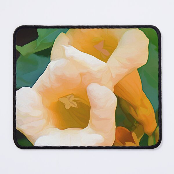 Item preview, Peach Trumpet Vine in Acrylic designed and sold by bertsworks300.
