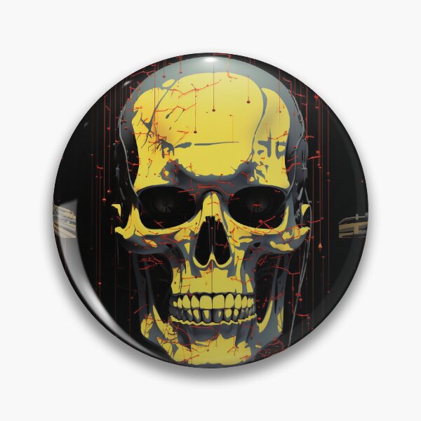 Item preview, Sci-fi Skull classic Horror Cyberpunk 14 designed and sold by osy003.