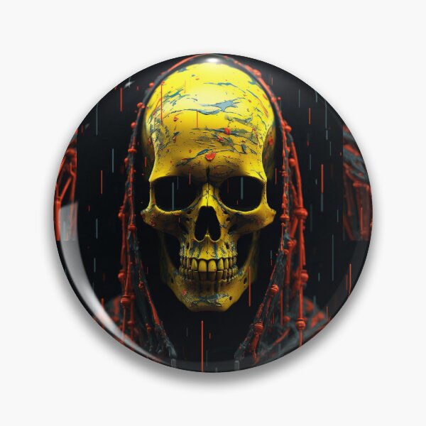 Item preview, Sci-fi Skull classic Horror Cyberpunk 15 designed and sold by osy003.