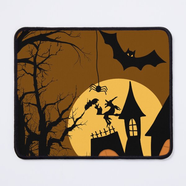 Item preview, Halloween forest with vampire and witch designed and sold by printpantherart.