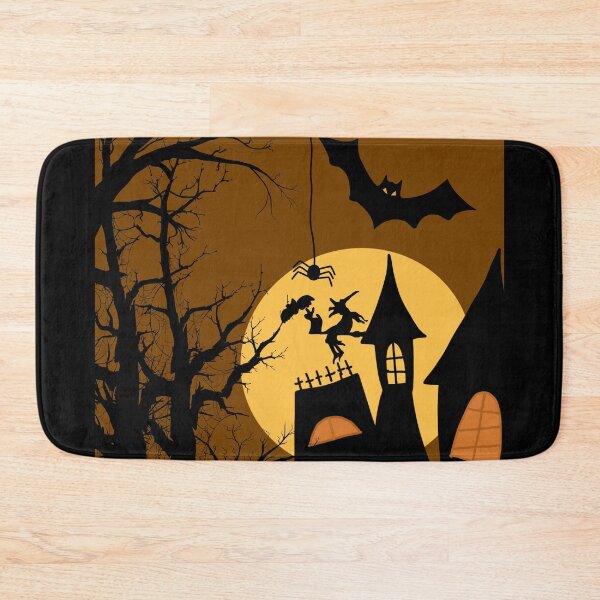 Item preview, Halloween forest with vampire and witch designed and sold by printpantherart.
