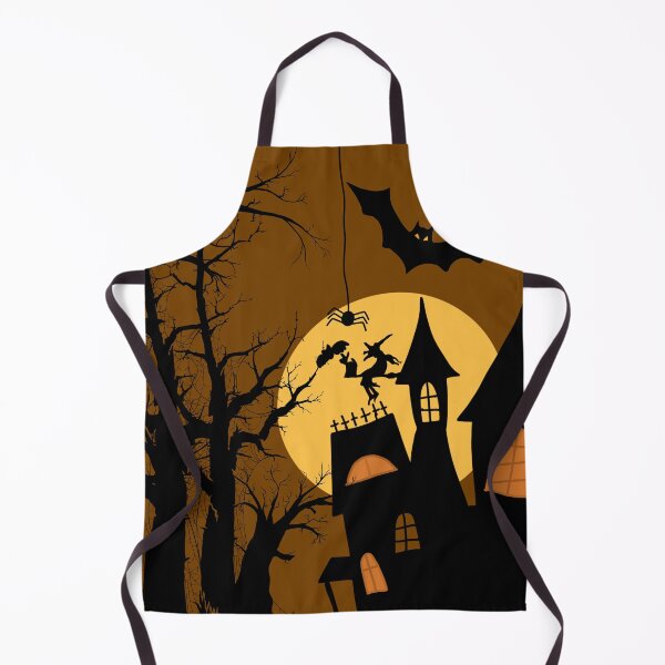 Item preview, Halloween forest with vampire and witch designed and sold by printpantherart.