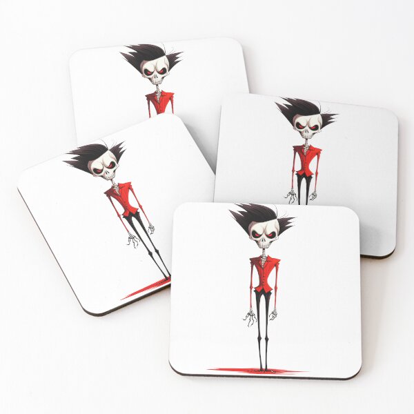 Item preview, Halloween Stylized Skeleton Whimsical Black and Red designed and sold by Geeknip.