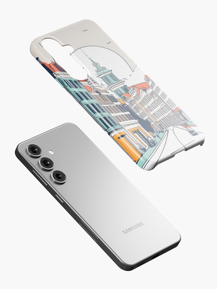 Thumbnail 2 of 4, Samsung Galaxy Phone Case, Amsterdam City Skyline Drawing designed and sold by Patricks-Art.