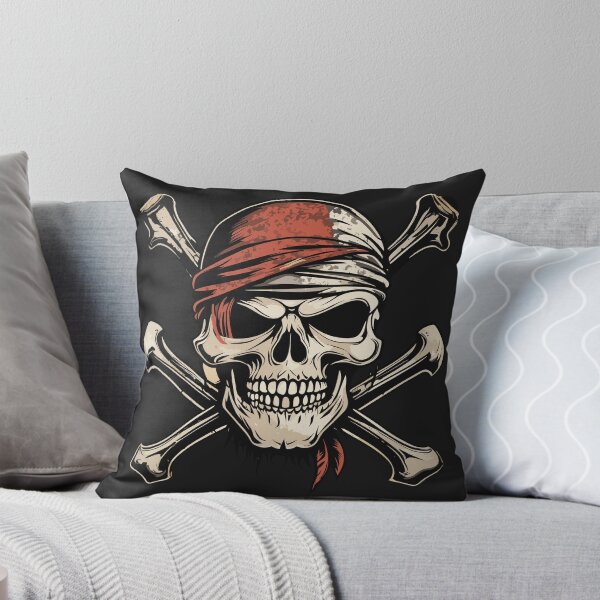 Item preview, Caribbean Pirate Skull and Crossbones Cool Pirate Logo designed and sold by Cawaiico.