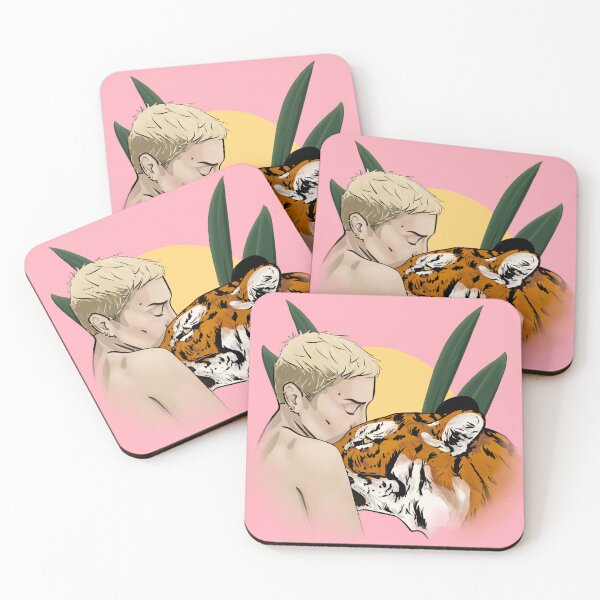 Item preview, Tiger's kiss (pink) designed and sold by Chia Wild Art.