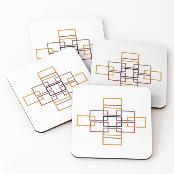 Item preview, Abstract Pattern,Yellow,Red,Gray And Black Colors designed and sold by Designfs.