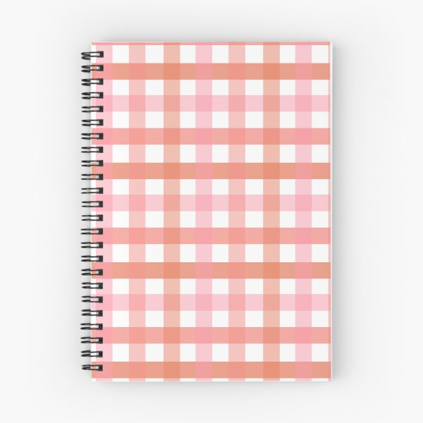 Item preview, Warm Pink Gingham | Salmon Pink, Coral and Pink designed and sold by Lindsay Marie Patterns.
