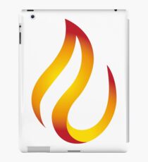 t-shirt design fire flame shirt tee iPad Case/Skin