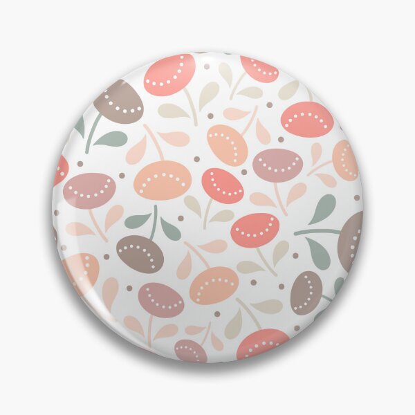 Item preview, Floral flower muted soft peach botanical pattern designed and sold by Nicola-Rowe.