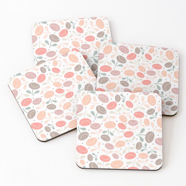 Item preview, Floral flower muted soft peach botanical pattern designed and sold by Nicola-Rowe.