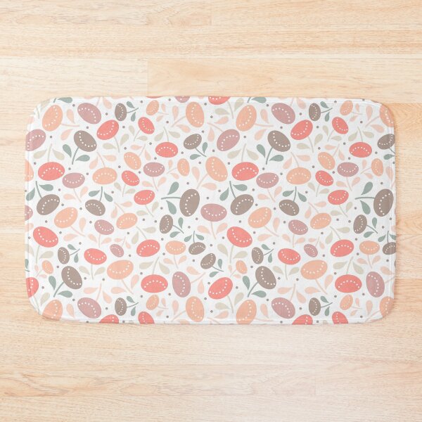 Item preview, Floral flower muted soft peach botanical pattern designed and sold by Nicola-Rowe.