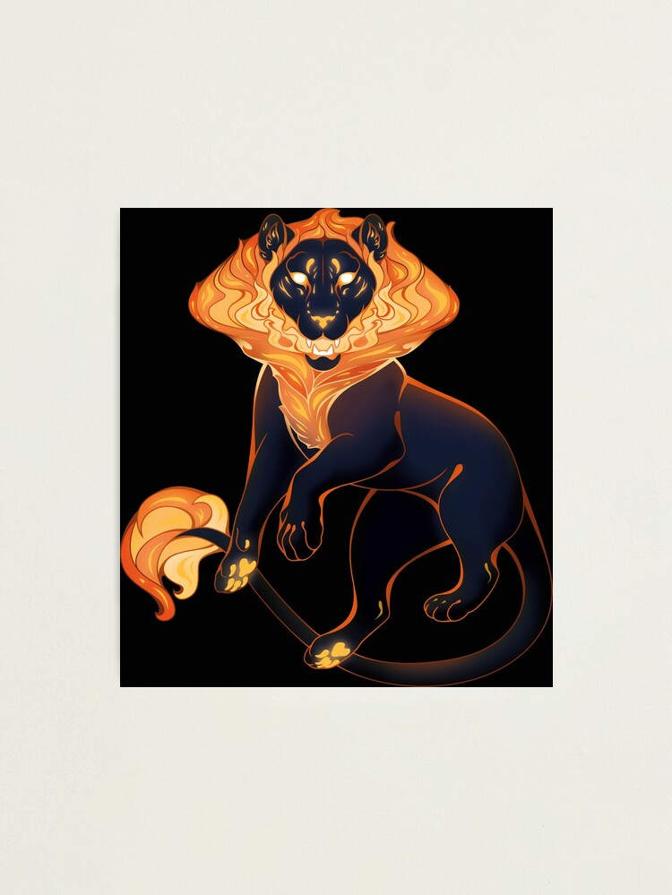Thumbnail 1 of 3, Photographic Print, Black Hole Lion designed and sold by ChocolateRaisin.