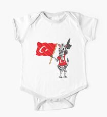 Türke Zebra Baby Body Kurzarm