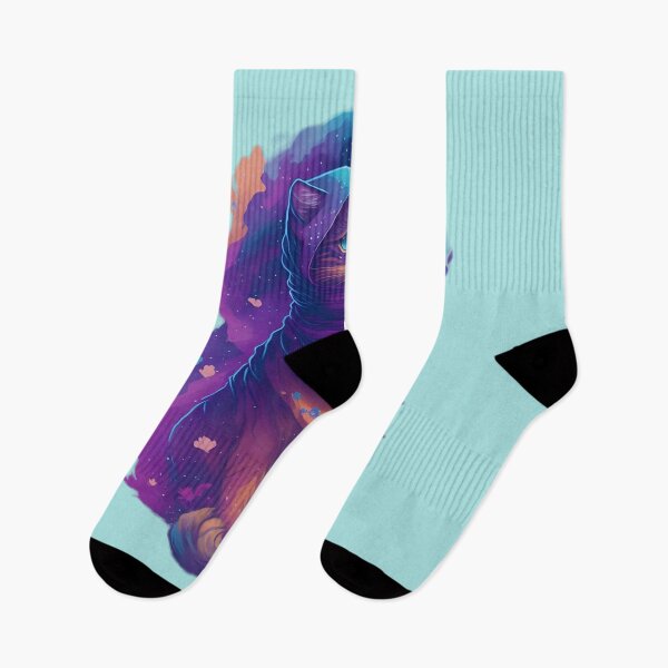 Item preview, Galaxy Cat in Veil - Cute and Cosmic Design designed and sold by alaa-mously.