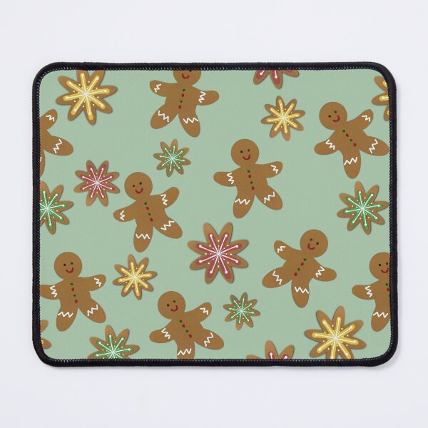 Item preview, Gingerbread Man and Gingerbread Cookies Seamless Repeat Christmas Pattern designed and sold by Alima Designs.
