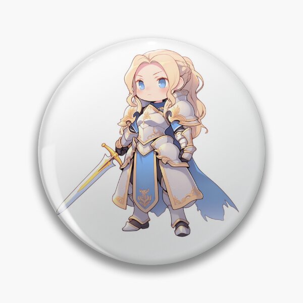 Item preview, Noble Paladin Girl Chibi designed and sold by RaineDDesigns.