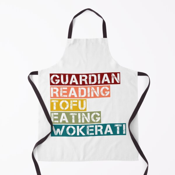 Item preview, Guardian Reading Tofu Eating Wokerati designed and sold by GraphiGroove.