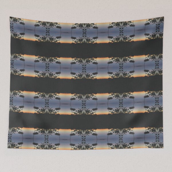 Item preview, Sunset Silhouetted Bottle Brush Photo Pattern designed and sold by vallisrowe.