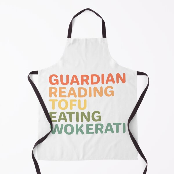 Item preview, Guardian Reading Tofu Eating Wokerati designed and sold by GraphiGroove.