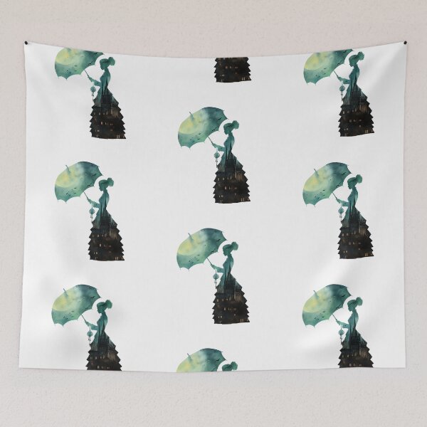Item preview, Gothic Lady Silhouette and Skyline designed and sold by SchorlCraft.