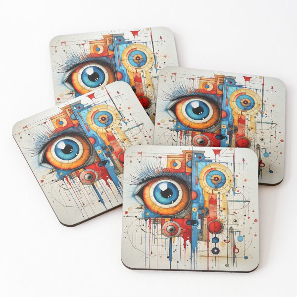 Item preview, abstract eye designed and sold by Stroka-AI-Art.