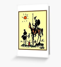 DON QUIXOTE: Jahrgang 1955 Picasso Malerei drucken Grußkarte