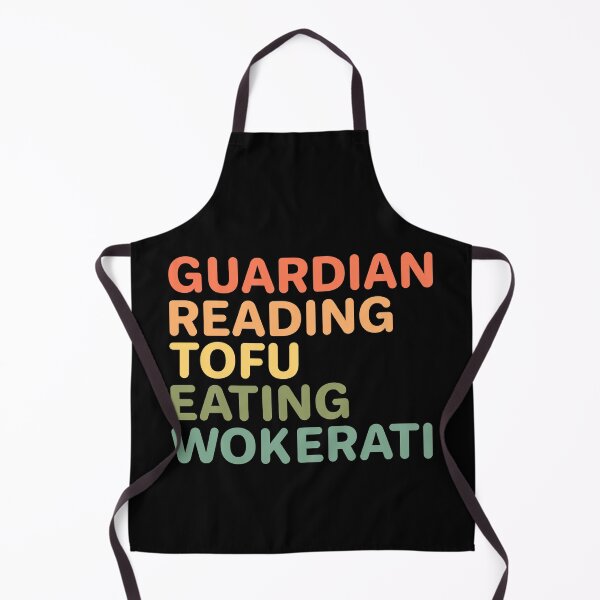 Item preview, Guardian Reading Tofu Eating Wokerati designed and sold by GraphiGroove.