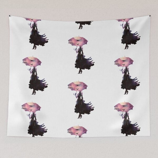 Item preview, Gothic Lady Silhouette and Skyline designed and sold by SchorlCraft.