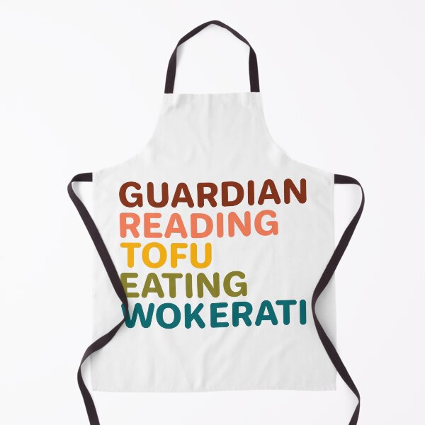 Item preview, Guardian Reading Tofu Eating Wokerati designed and sold by GraphiGroove.