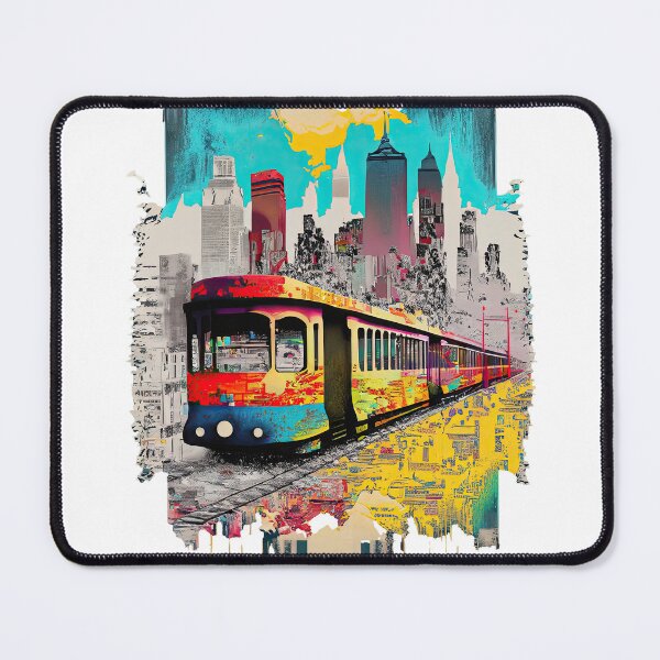 Item preview, New York City Transit New York subway - NYC Subway with NY Skyline, Ny Silhouette designed and sold by MayaDelaye.