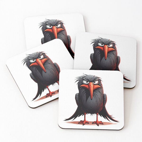 Item preview, Halloween Whimsical Raven Stylized Black and Red designed and sold by Geeknip.