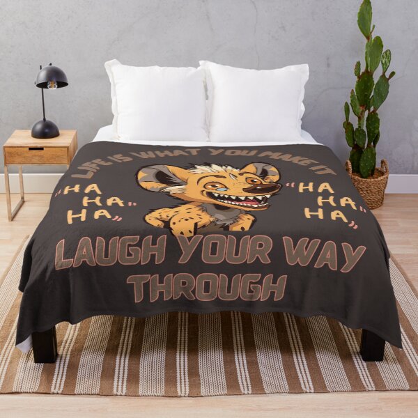 Item preview, Hyena, Life is what you make so try and see the funny side designed and sold by Ellimade.