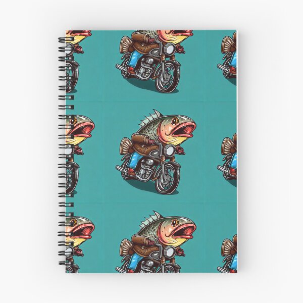 Item preview, Fish Riding Motorbike designed and sold by rgrayling.
