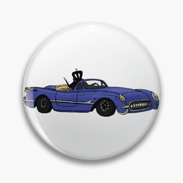 Item preview, Blue Drivin' Alien designed and sold by ReiseysPieces.