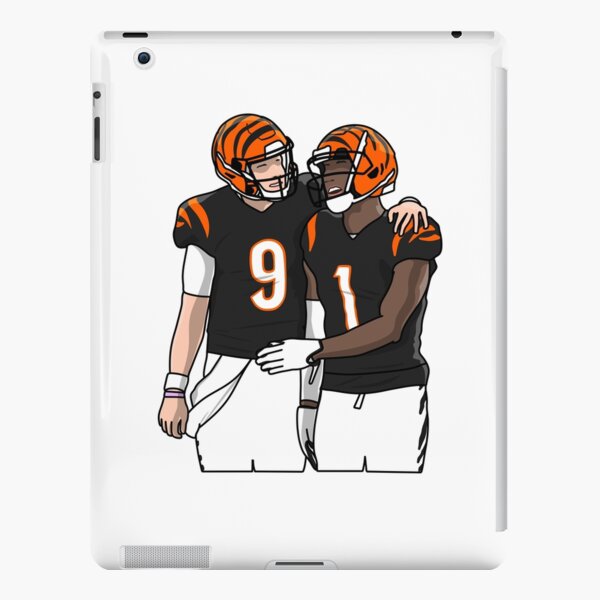 Joe Burrow Orange Bengals Jersey - #9 iPad Case & Skin for Sale by  djstagge